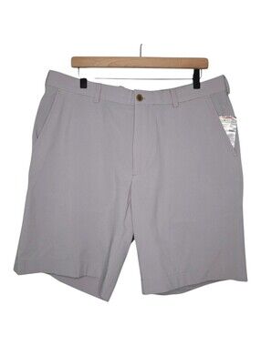 Brooks Brothers Mens Gray Preppy 9" Performance Stretch Golf Shorts Size 36